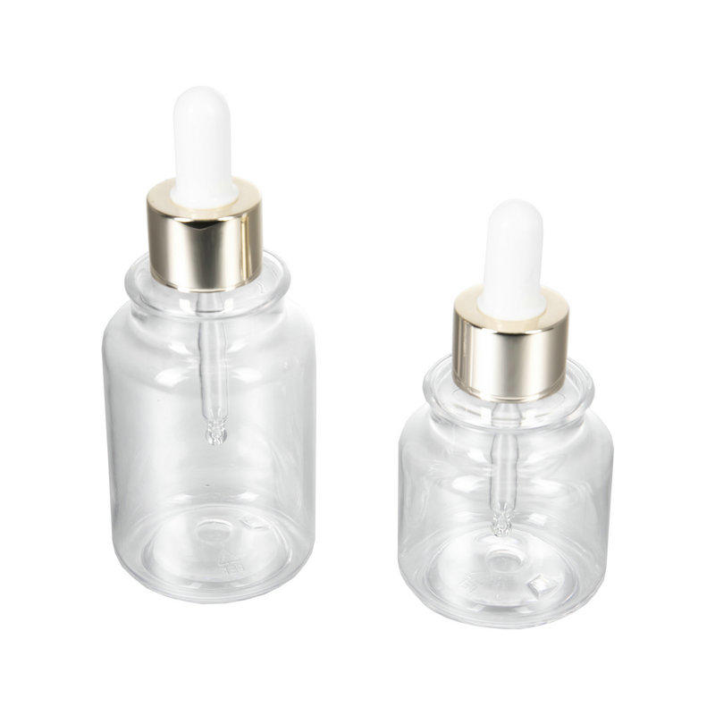 Plastic glass cosmetic perfume bottle dropper cap