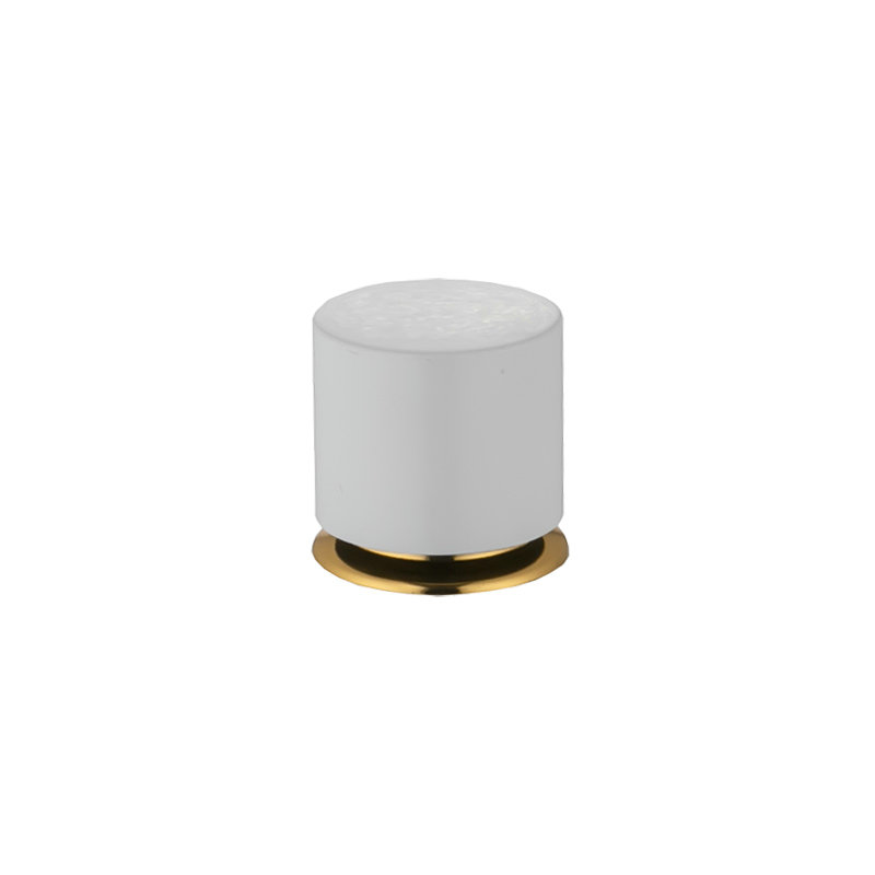White gold premium shower gel plastic metal perfume cover customization
