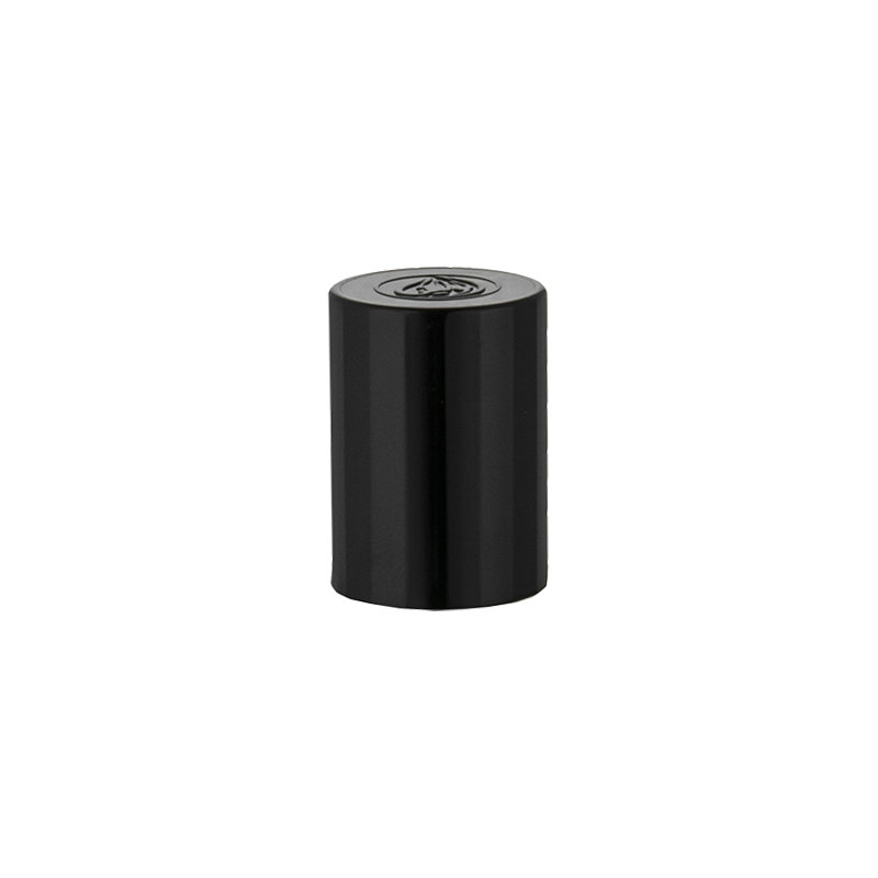 Black shower gel plastic metal perfume cover