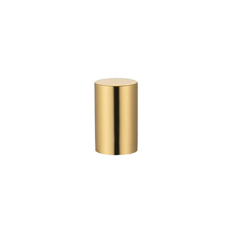 Golden latex plastic metal perfume cover
