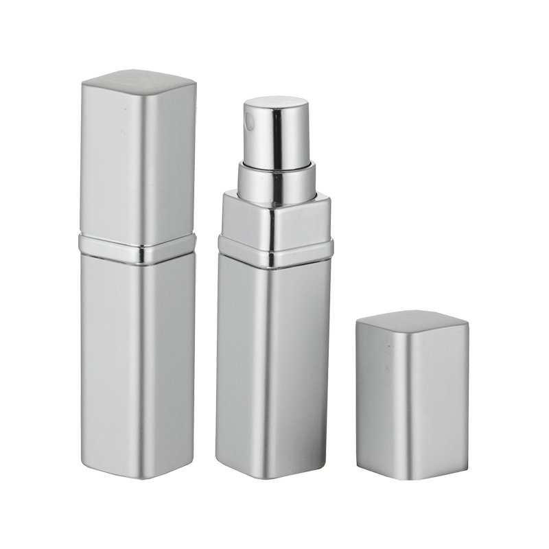 Silver haute couture perfume bottle
