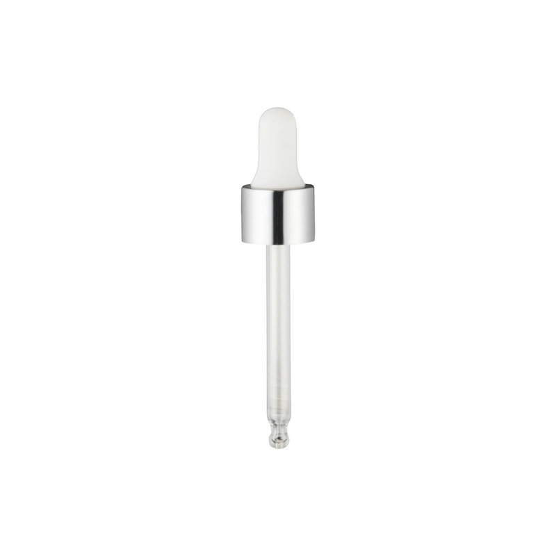 Anodized aluminum skin care products bottled glass plastic dropper customization