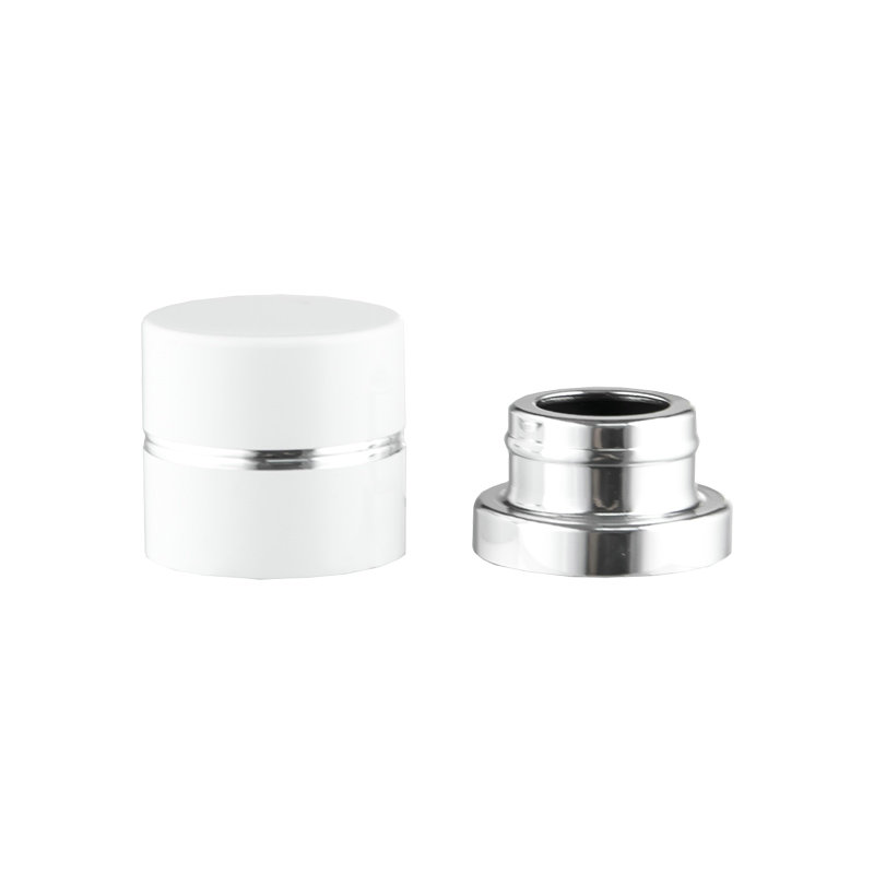 White silver lotion shower gel plastic metal Qianqiu cover perfume cover